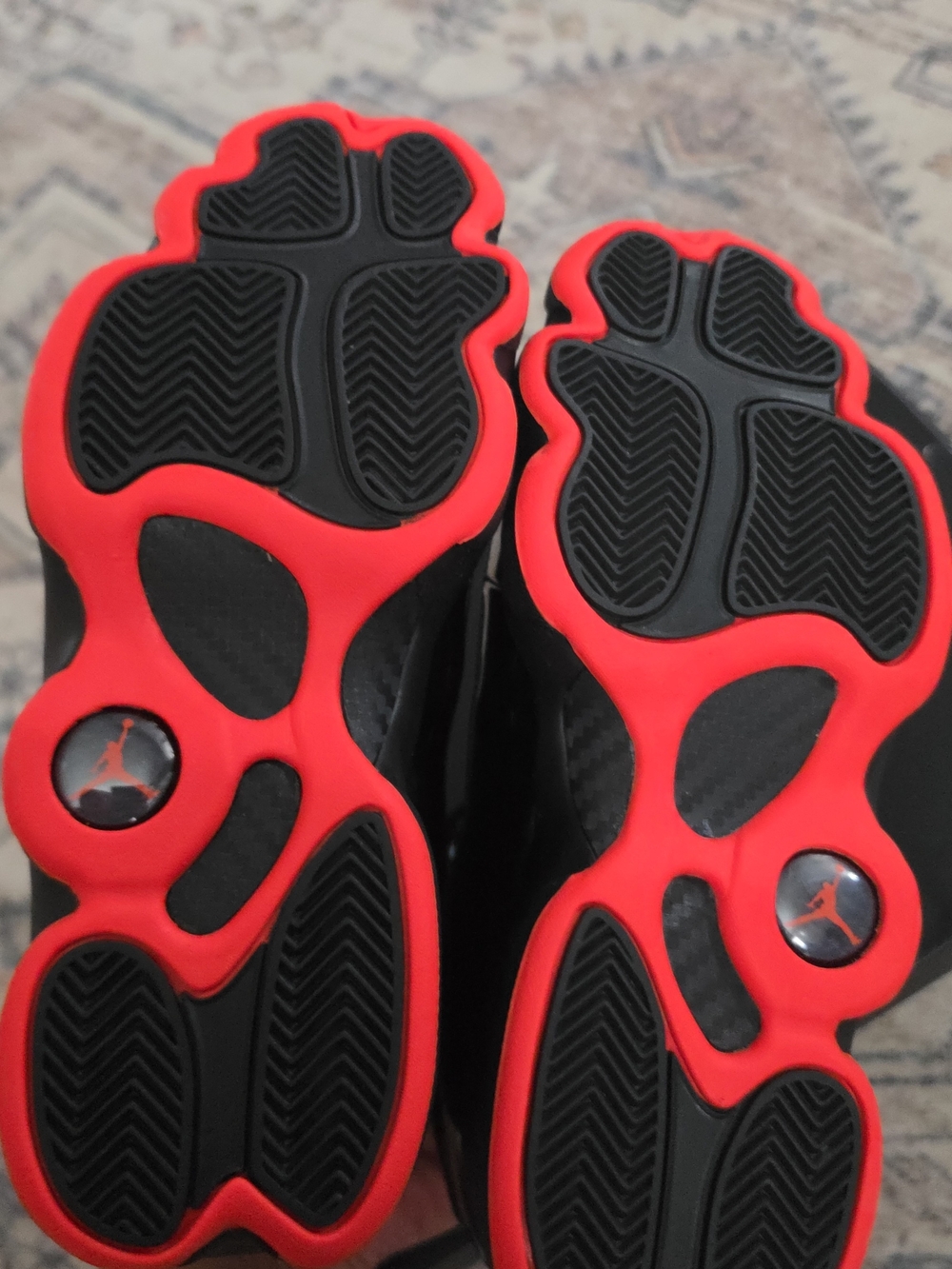New Jordan 6 Ring Men’s Size 7 High-Top Sneakers in Black with Red Accents - Picture 4 of 10